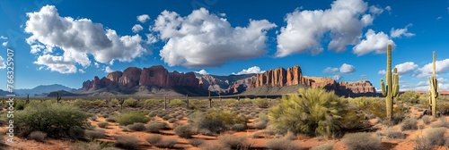  Arizona Desert Landscape. Generative ai  photo