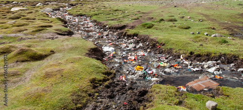 river of trash