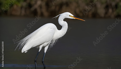 Great White Egret bird Stock Photo Egret bird photography.Wildlife Photography  Generative AI