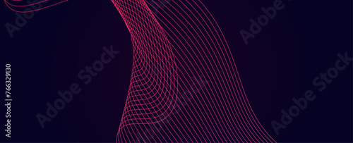 Abstract background with flowing lines. Dynamic waves. Dynamic waves. futuristic tech concept. suit for banner, cover, poster, flyer, brochure, web, data, music, sound. vector illustration