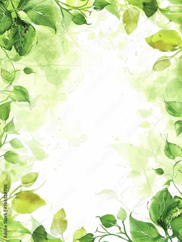 Scrapbook style background with foliage - aged weathered Scrapbook style background with foliage - aged weathered