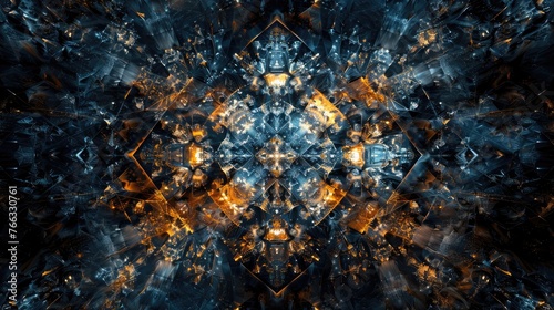 Elegant luxury kaleidoscopic abstract background
