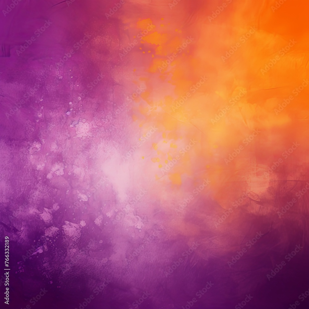 Purple purple orange, a rough abstract retro vibe background template or spray texture color gradient 
