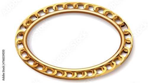 Chain ring flat vector isolated on white background © RedFish