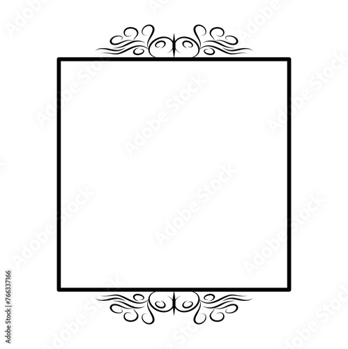 Decorative vintage frames and borders. Vector design. Floral ornament.