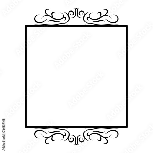 Decorative vintage frames and borders. Vector design. Floral ornament.