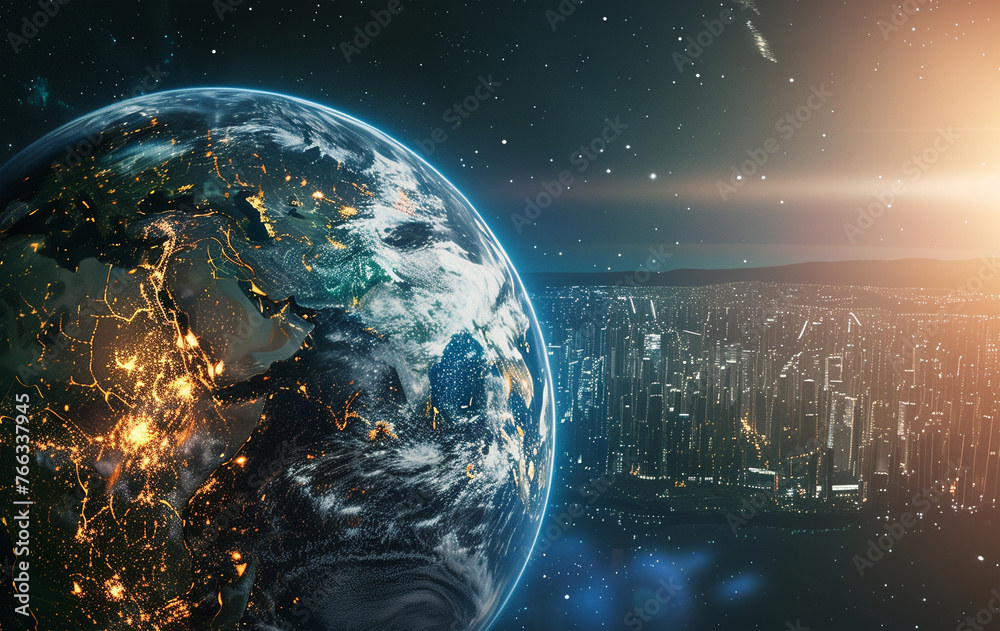 earth in space