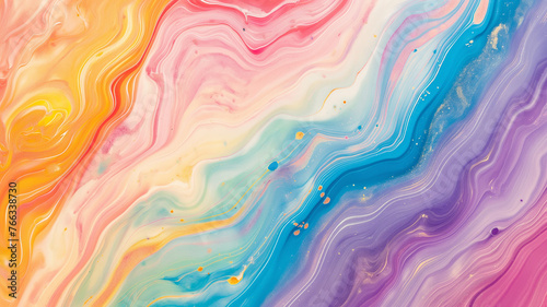 Rainbow color marble pattern background