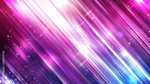  An abstract image featuring a vibrant combination of blue and purple hues, adorned with stars and shimmering sparkles in both the upper and lower portions