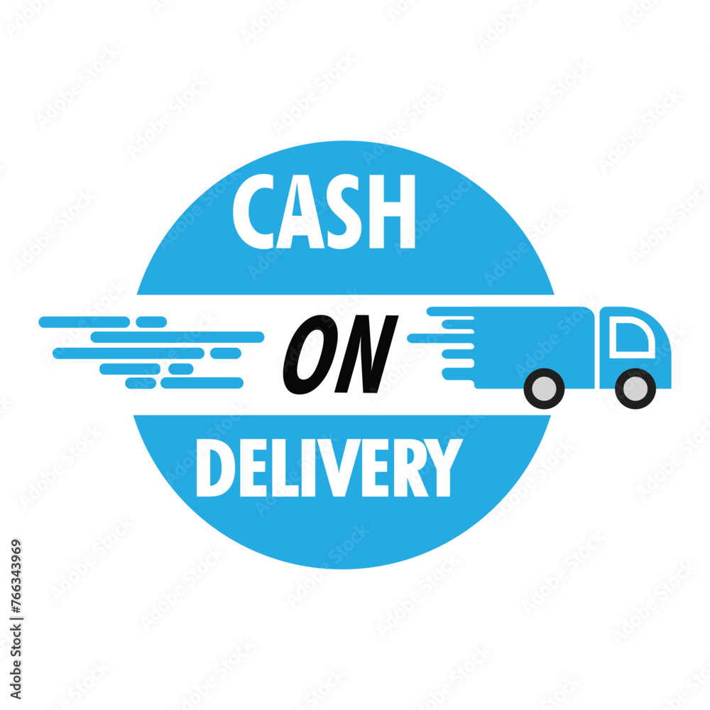 Cash On Delivery Icon simple flat illustration eps10 format. Cash On Delivery Icon simple flat illustration eps10 format.