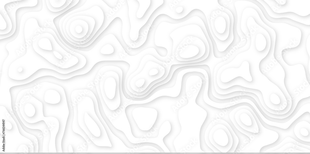 Abstract white paper cut background with line. 3d topography relief. Vector topographic illustration. realistic papercut decoration textured with wavy layer and shadow. seamless pattern wave design. Abstract white paper cut background with line. 3d topography relief. Vector topographic illustration. realistic papercut decoration textured with wavy layer and shadow. seamless pattern wave design.