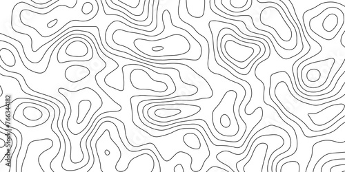 Abstract white topography vector background. Topography map art curve drawing. The concept of conditional geographical pattern and topography. Vector illustration.