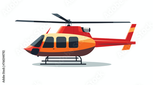 Helicopter solid vector icon flat vector