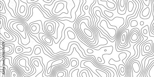 Abstract white topography vector background. Topography map art curve drawing. The concept of conditional geographical pattern and topography. Vector illustration.