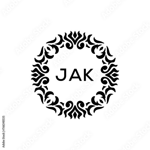 JAK  logo design template vector. JAK Business abstract connection vector logo. JAK icon circle logotype.
