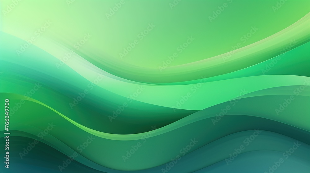 Fototapeta premium Gradient green abstract background UHD wallpaper
