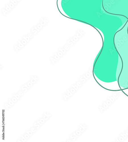 abstract green background wave corner