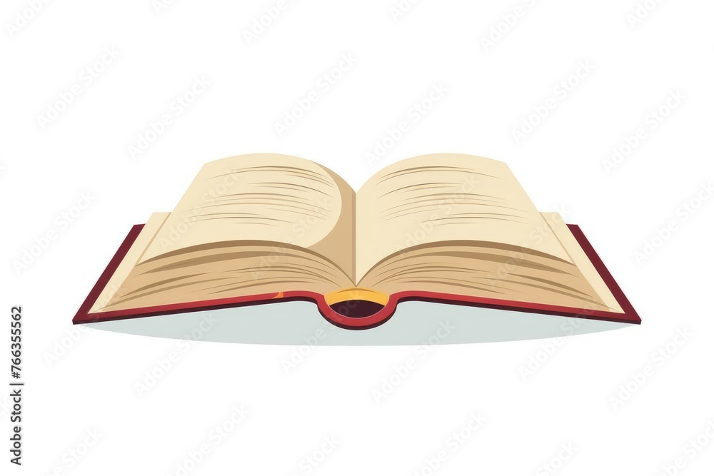 Open book on a light background - Illustration of an open book, isolated on a light backdrop, pages spreading apart Open book on a light background - Illustration of an open book, isolated on a light backdrop, pages spreading apart