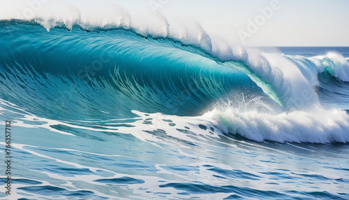 Blue curves and the waves of the sea drawing, isolated on transparent background colorful background