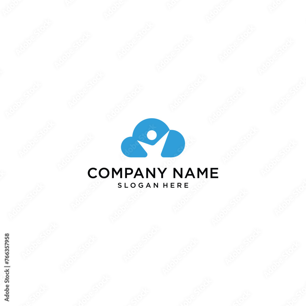 clcombination of cloud and human logo design vector illustrationoud 4.eps clcombination of cloud and human logo design vector illustrationoud 4.eps
