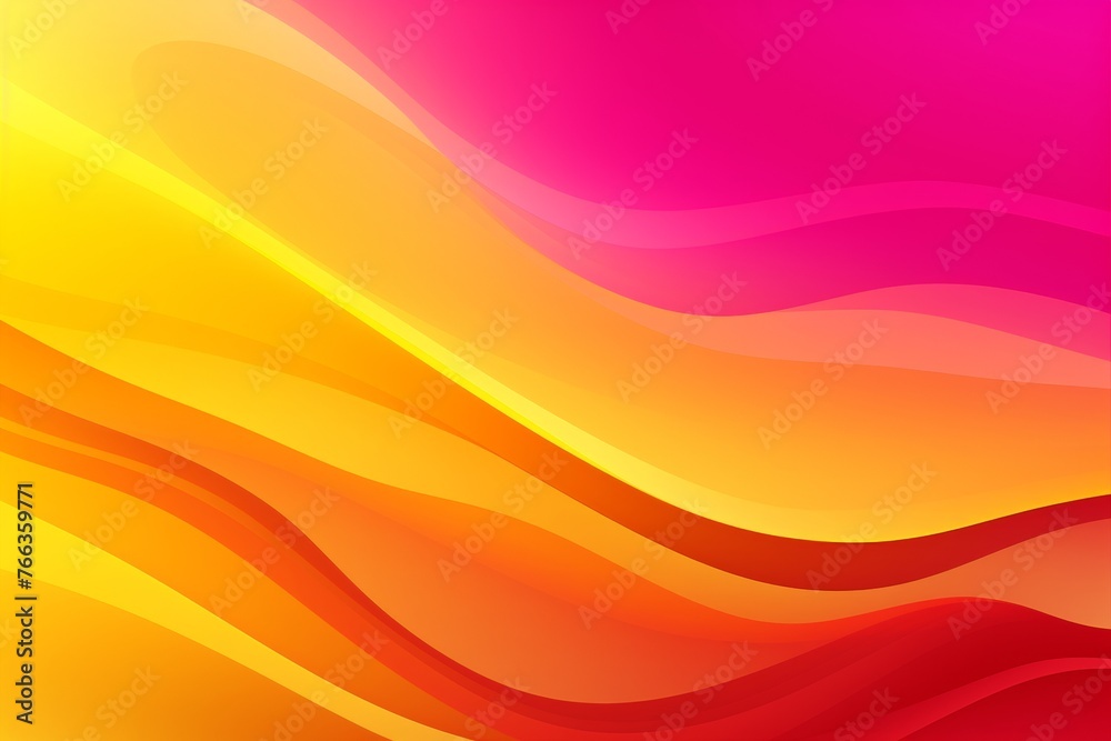 Vibrant Yellow to Fuchsia Pink abstract fluid gradient design, curved wave in motion background for banner, wallpaper, poster, template, flier and cover Vibrant Yellow to Fuchsia Pink abstract fluid gradient design, curved wave in motion background for banner, wallpaper, poster, template, flier and cover