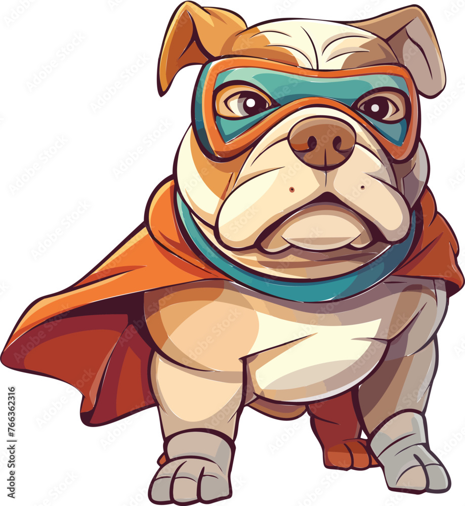 Charming Bulldog Playful Puppy Illustration Charming Bulldog Playful Puppy Illustration