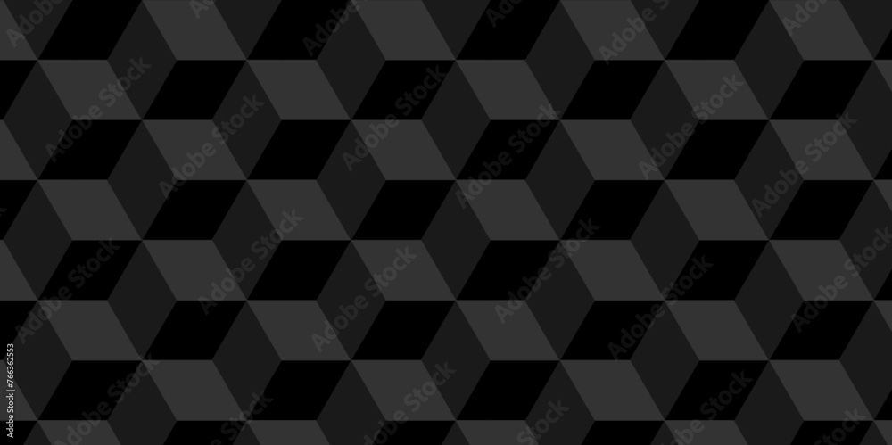 Abstract cubes geometric tile and mosaic wall or grid backdrop hexagon technology wallpaper background. Black and gray geometric block cube structure backdrop grid triangle texture vintage design. Abstract cubes geometric tile and mosaic wall or grid backdrop hexagon technology wallpaper background. Black and gray geometric block cube structure backdrop grid triangle texture vintage design.