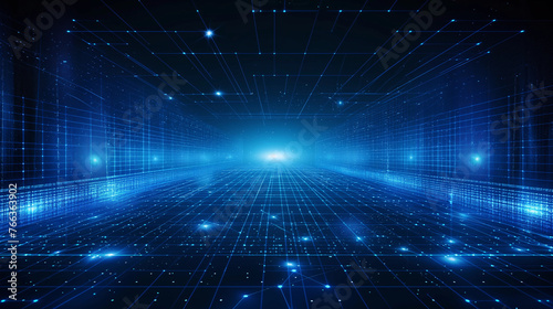 futuristic abstract technology network concept