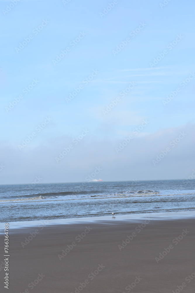 Belgium's coast in winter with sandstorms and sunshine Belgium's coast in winter with sandstorms and sunshine