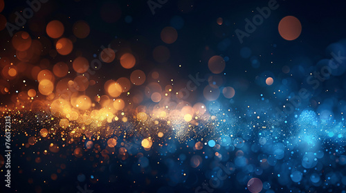 glow particle abstract bokeh background