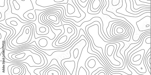 Abstract white topography vector background. Topography map art curve drawing. The concept of conditional geographical pattern and topography. Vector illustration.