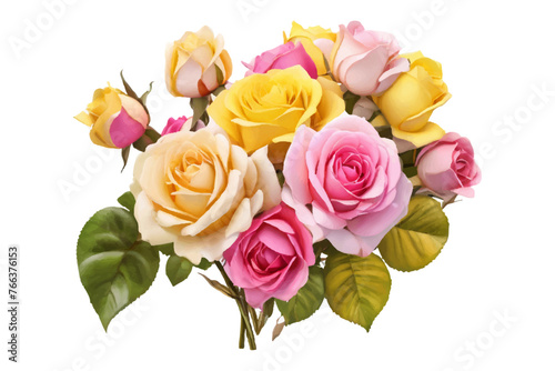 AI generated watercolor rose bouquet. watercolor flowers and leaves illustration for wedding, greetings, stationary, wallpapers, fashion, background. rose, blossom, olive, green leaves, Eucalyptus etc
