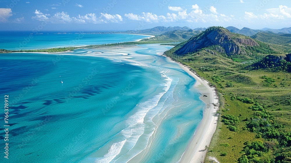 lovely beach gorgeous turquoise ocean.