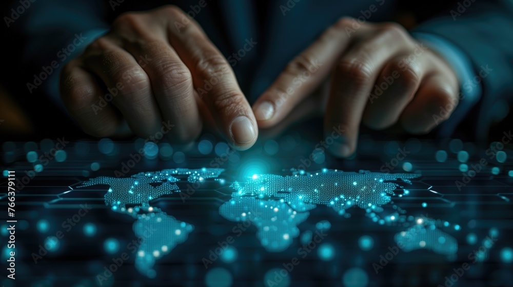 Businessman touching virtual franchise business icon for franchise network business marketing plan for branch growth and expansion Businessman touching virtual franchise business icon for franchise network business marketing plan for branch growth and expansion