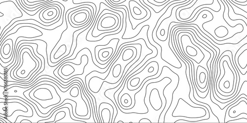 Abstract white topography vector background. Topography map art curve drawing. The concept of conditional geographical pattern and topography. Vector illustration.