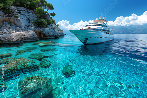 Secluded Luxury: Superyacht by Rocky Cove © Edifi 4