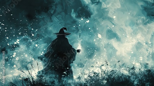 Vector art depicting a denizen of Middle Earth capturing the essence of magic and wonder found within Tolkien's realm.