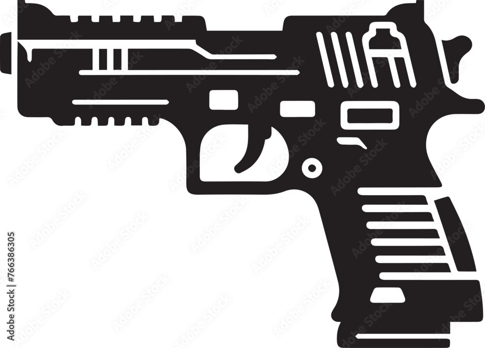 Pistol Silhouettes Pistol Icon EPS Vector Pistol Clipart	
