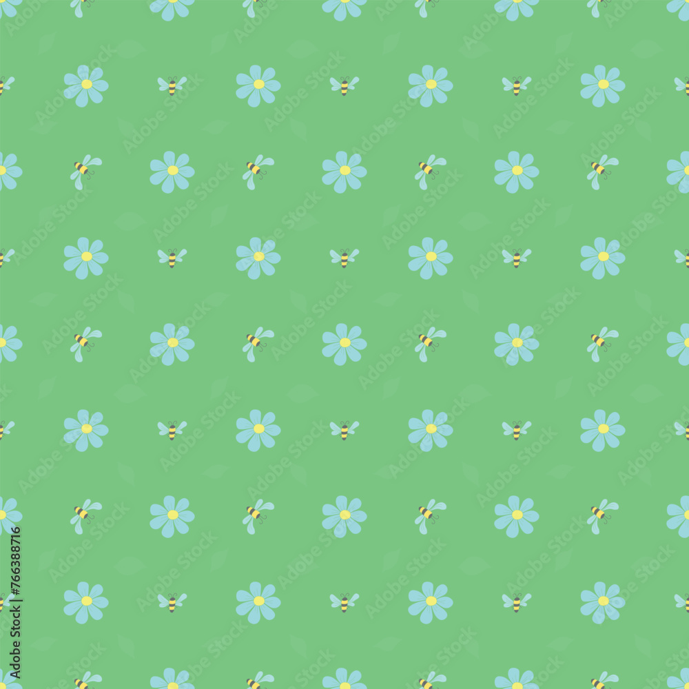 Spring floral pattern. Seamless pattern with flowers