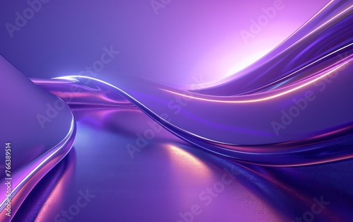 Featuring dynamic 3D waves, realistic moving lines, and a futuristic glowing effect, this abstract business background is depicted in a photorealistic 3D render.
