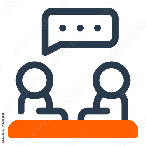 Executive Meeting of Minds in The Boardroom Vector Icon Illustration