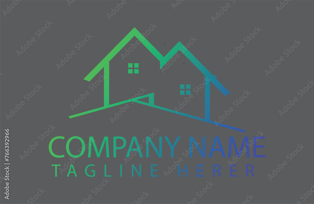 Vector home logo design template for business, finance and company identity. Vector home logo design template for business, finance and company identity.