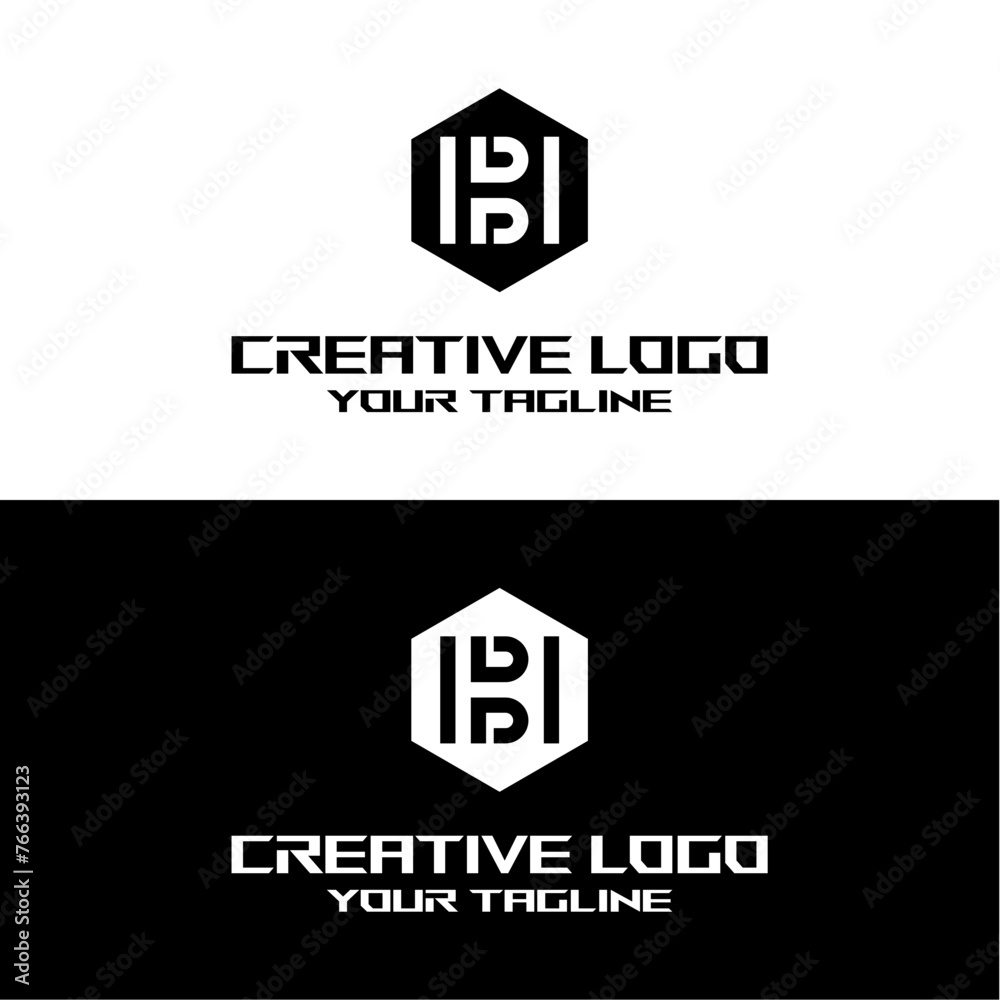 creative letter logo bh desain vektor creative letter logo bh desain vektor
