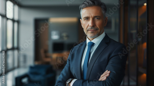 Business man with arms crossed