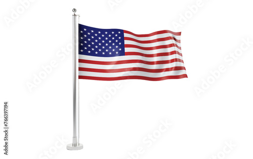 Proudly Displayed Classroom Flag Isolated on Transparent Background PNG.