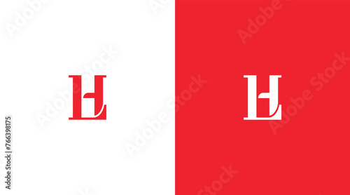 LH Letter Logo Design, HL icon Brand identity Design Monogram Logo Minimalist Logo Design  photo