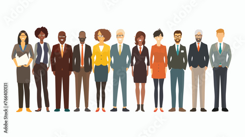 Office Diversity and Inclusion flat vector isolated o