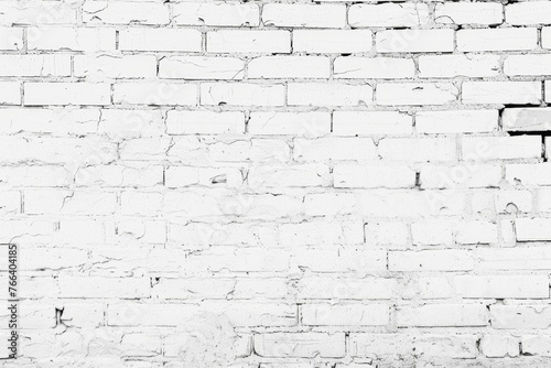 White brick wall antique texture background. 