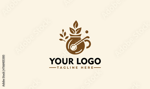 Premium Coffee Shop Logo - Cafe Mug Icon - Latte Aroma Symbol - Espresso Hot Drink Cup Sign - Arabica Cappuccino Emblem - Vector Illustration