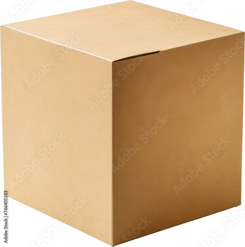 cardboard box isolated on white or transparent background,transparency 